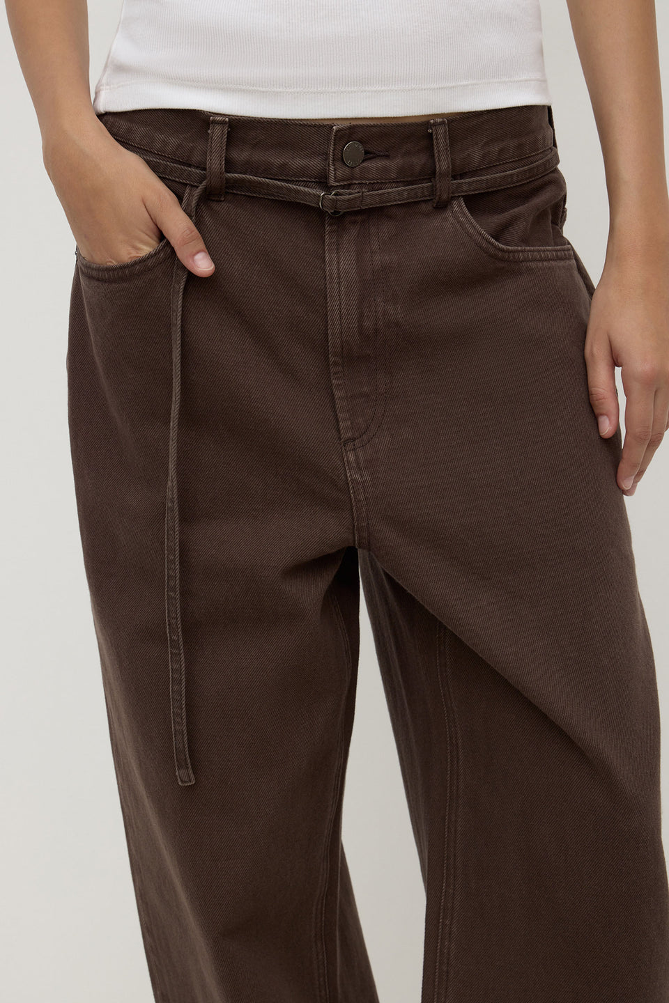 Loose Fit Jean Ganache