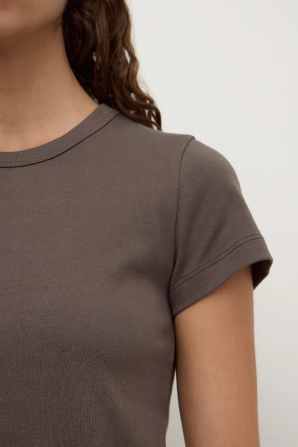 Lyla Cap Sleeve Tee Bark