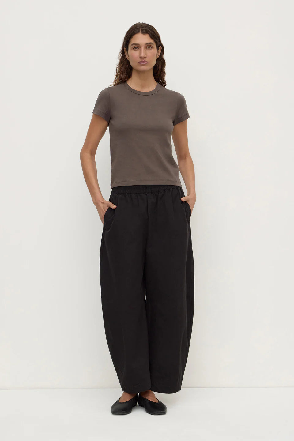 Lyla Cap Sleeve Tee Bark
