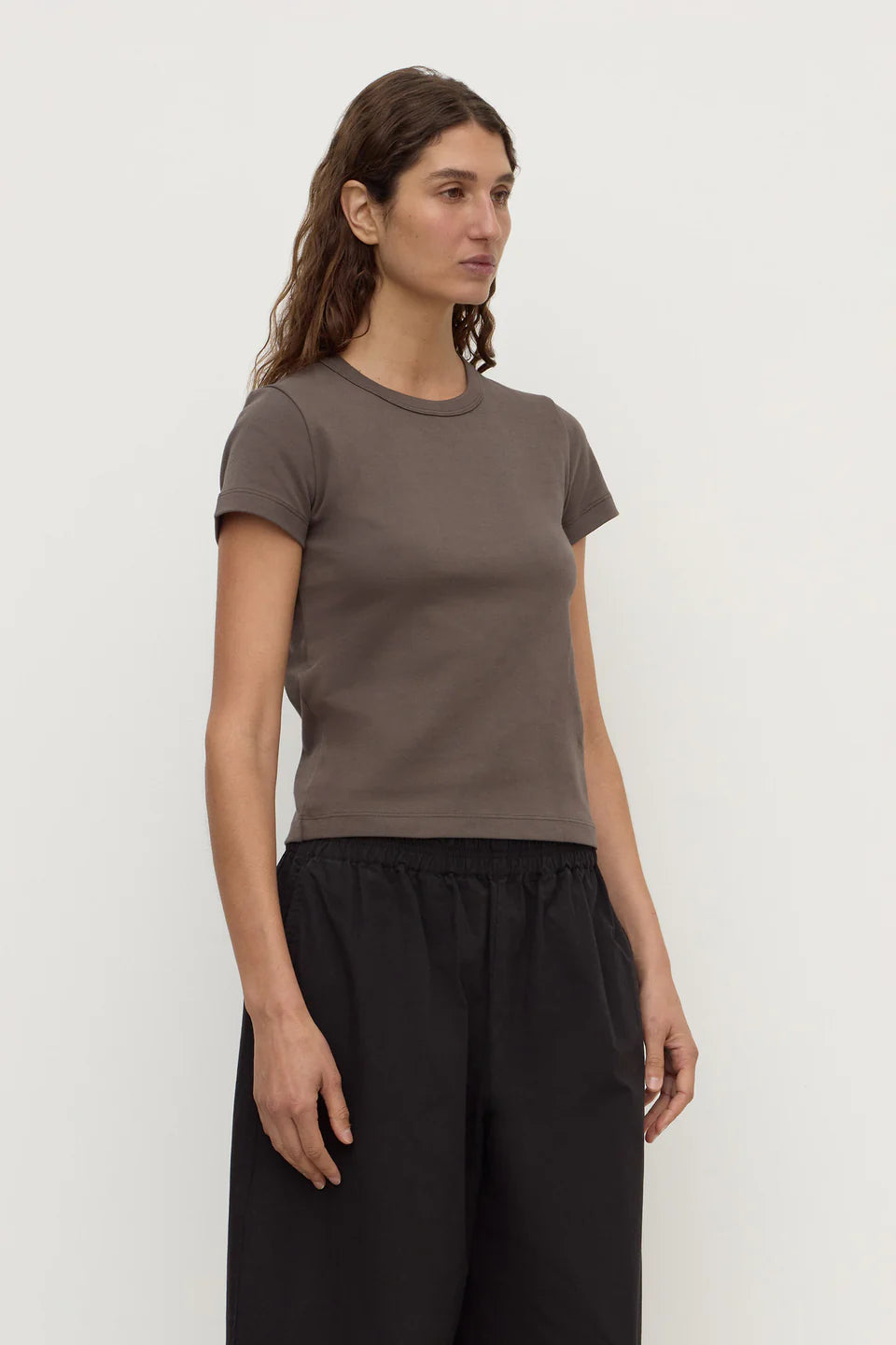 Lyla Cap Sleeve Tee Bark