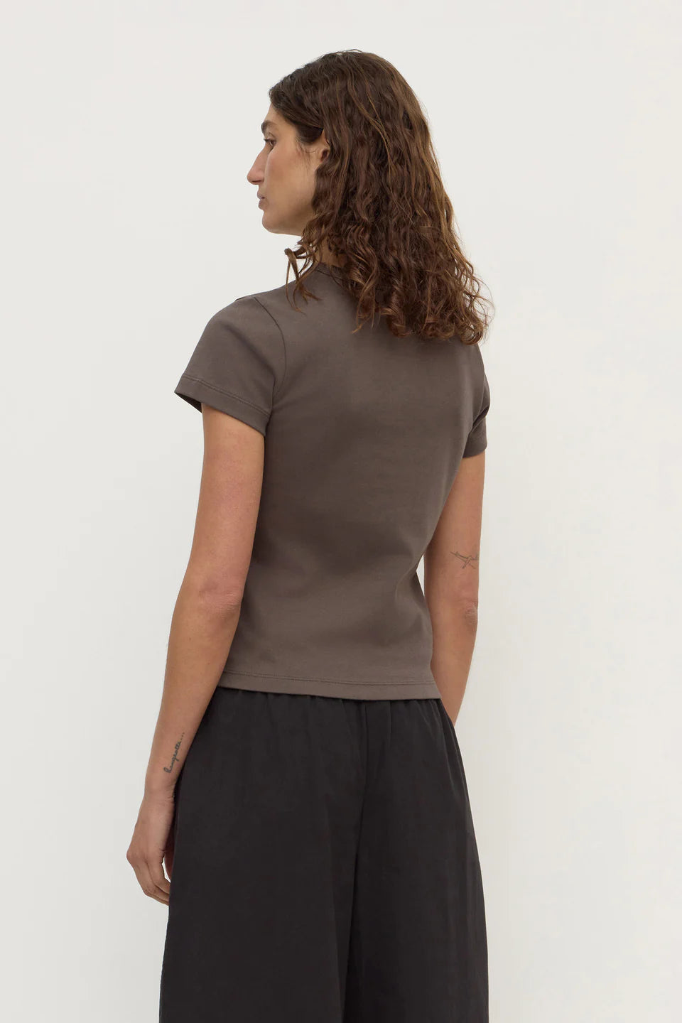 Lyla Cap Sleeve Tee Bark