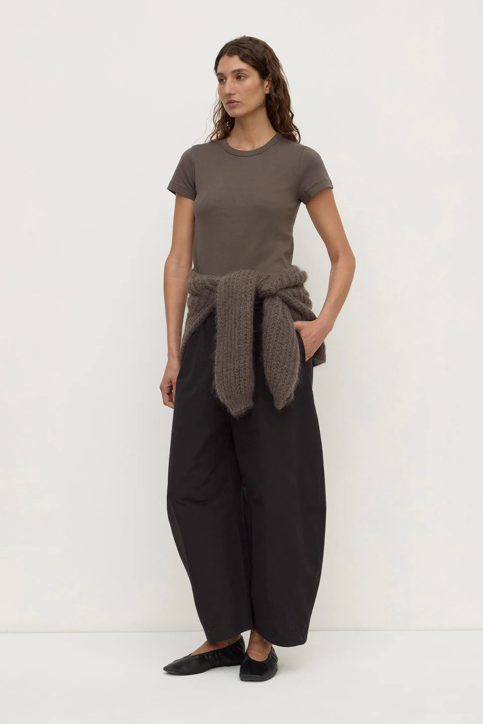 Lyla Cap Sleeve Tee Bark