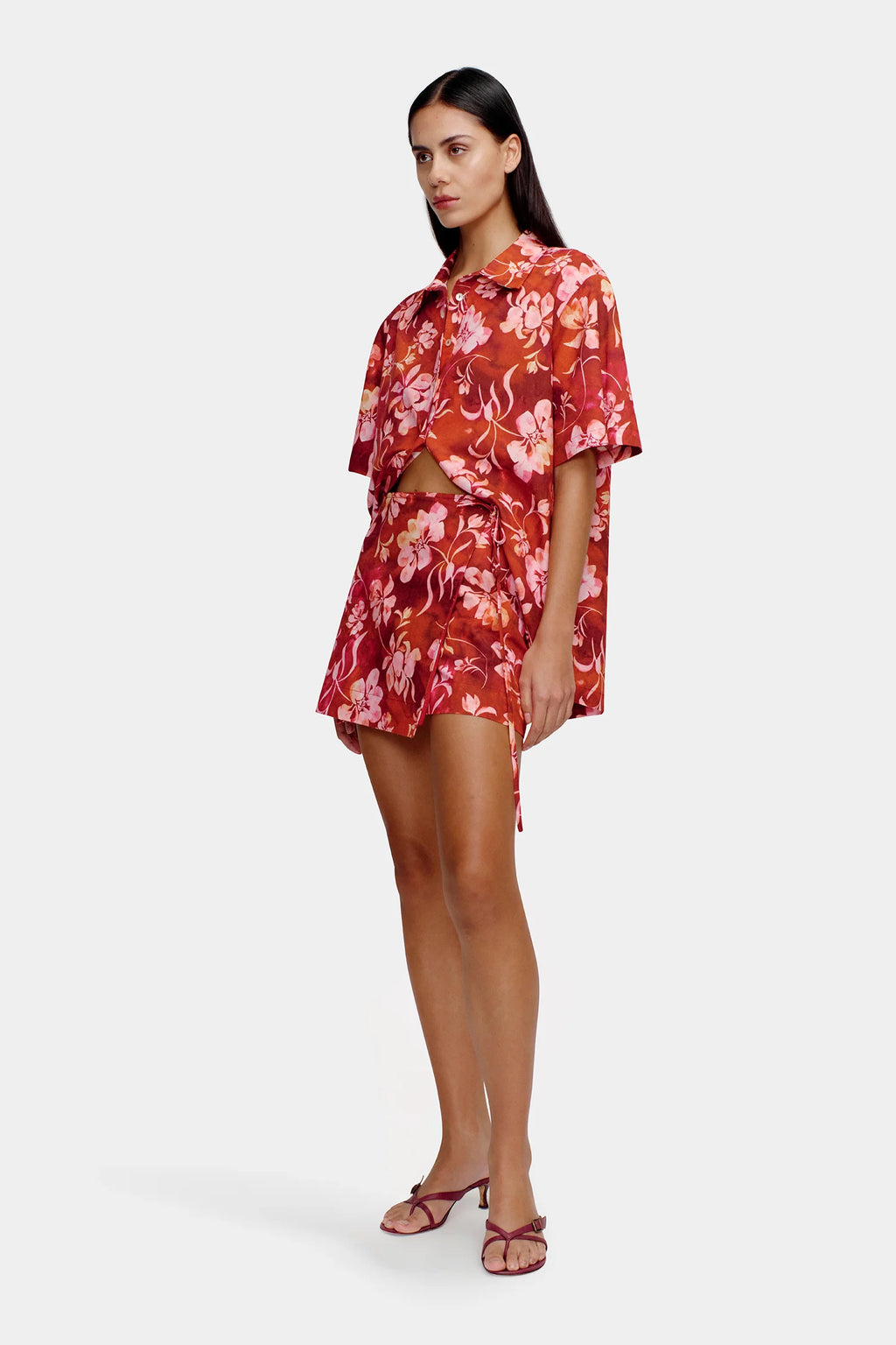 Kelly Wrap Skirt Cherry