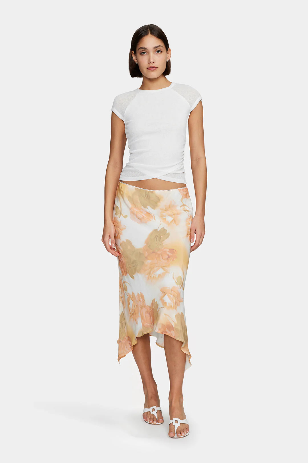 Martha Baby Tee White