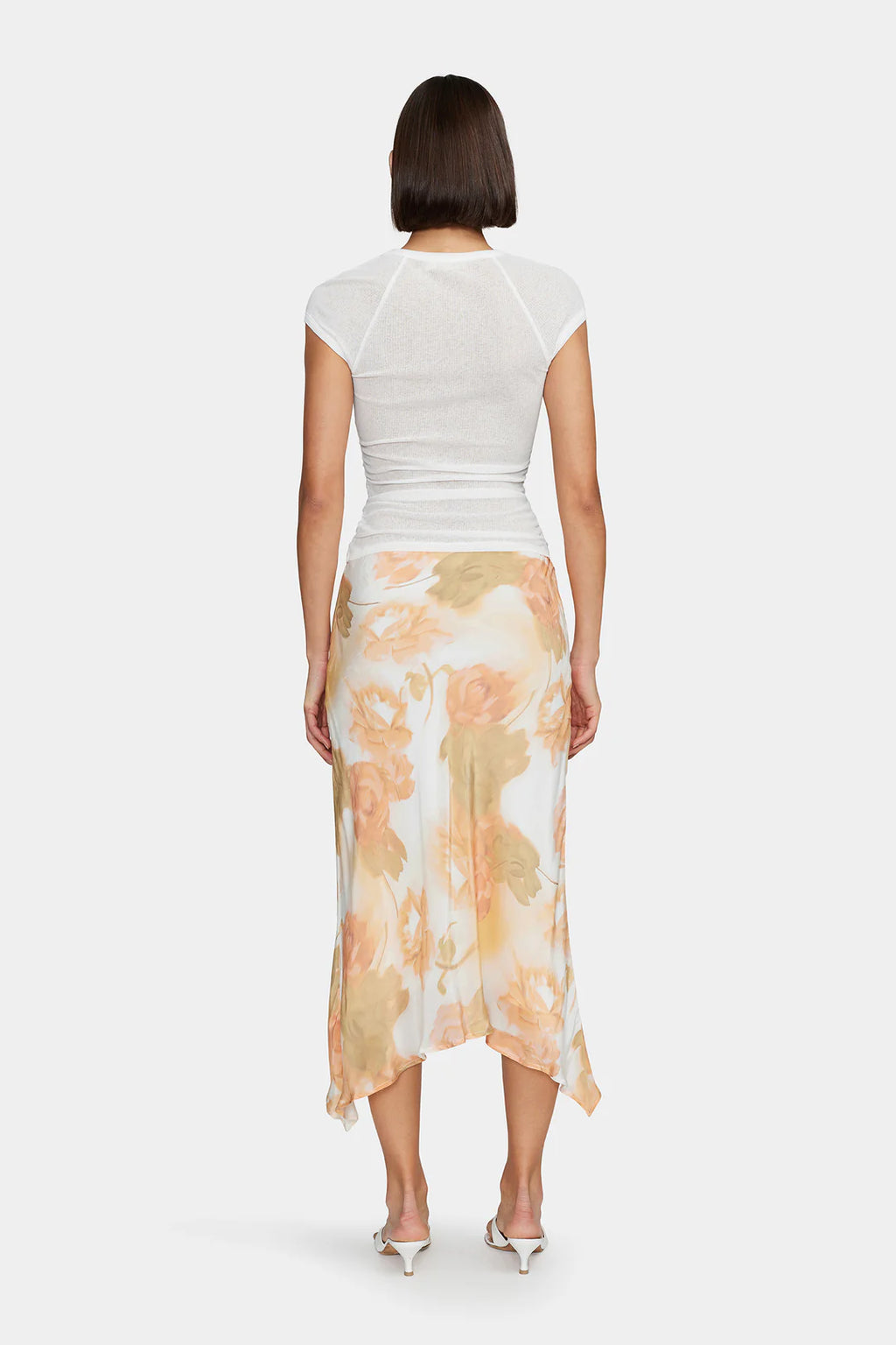 Martha Baby Tee White