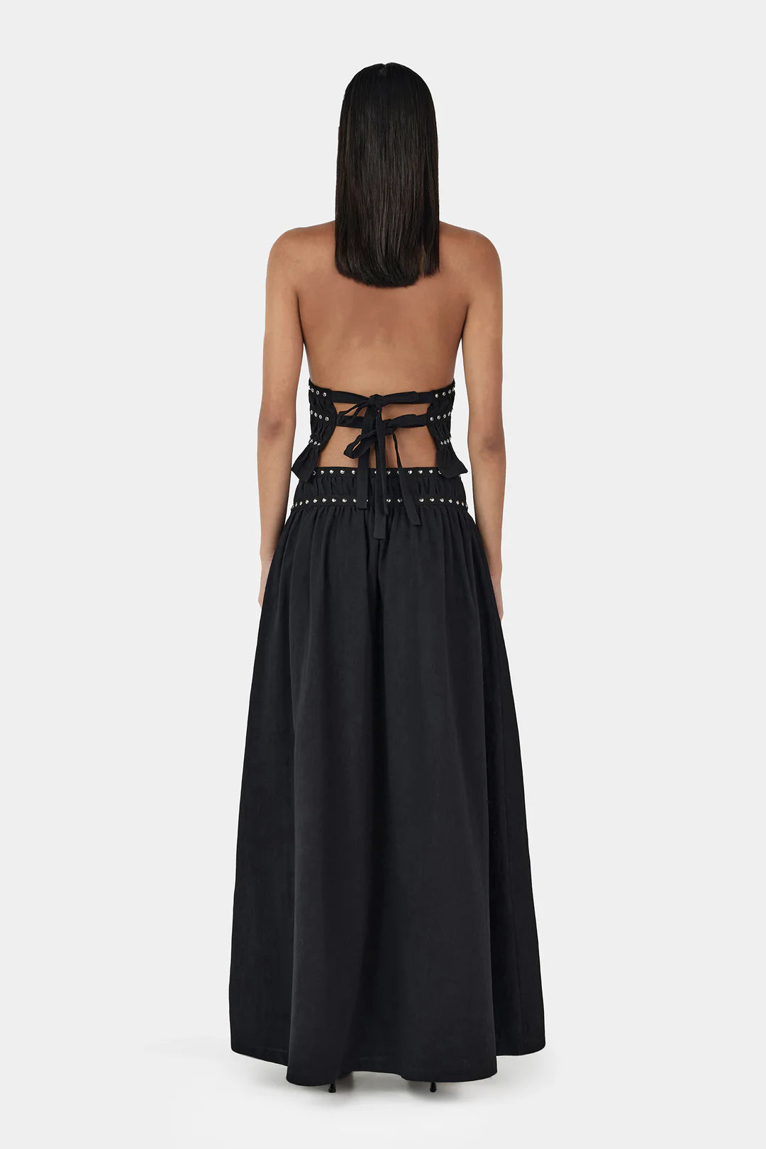 Mavis Studded Top Black