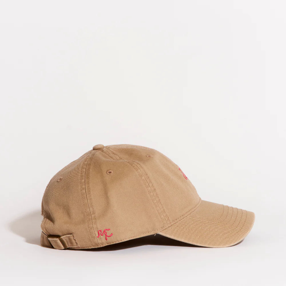 Embroidered Cap Beige