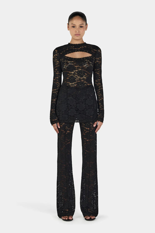 Misha Long Sleeve Top Black