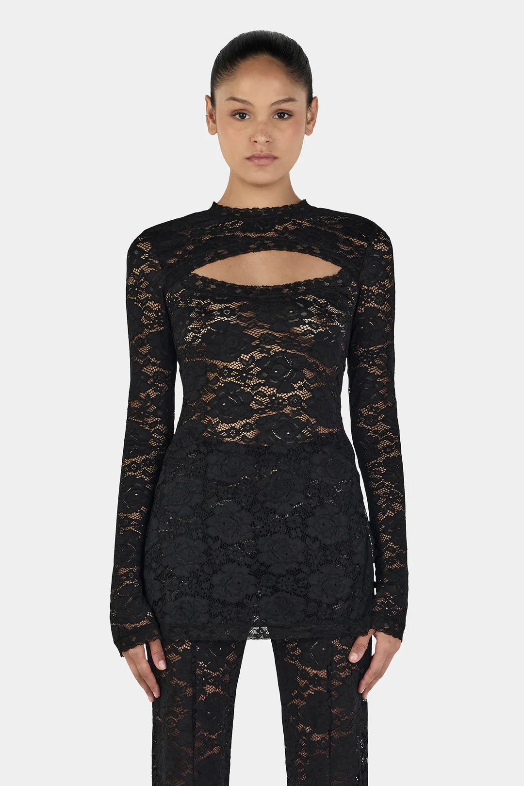 Misha Long Sleeve Top Black