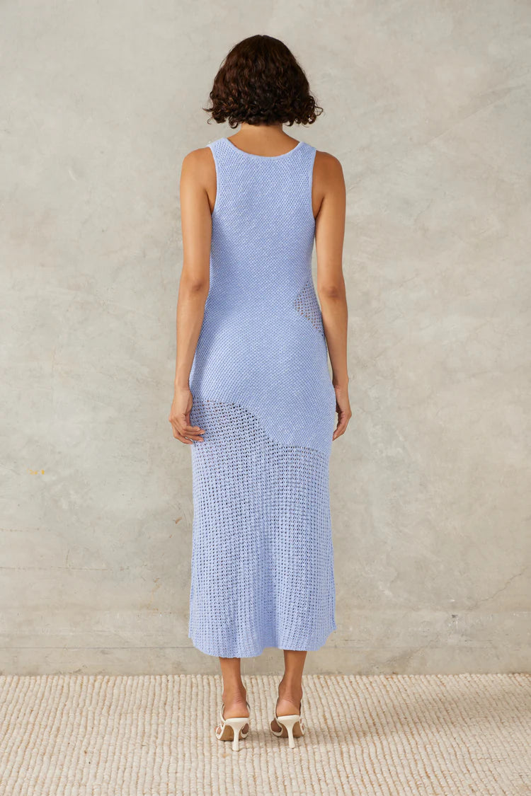 Marina Knit Dress Bluebell