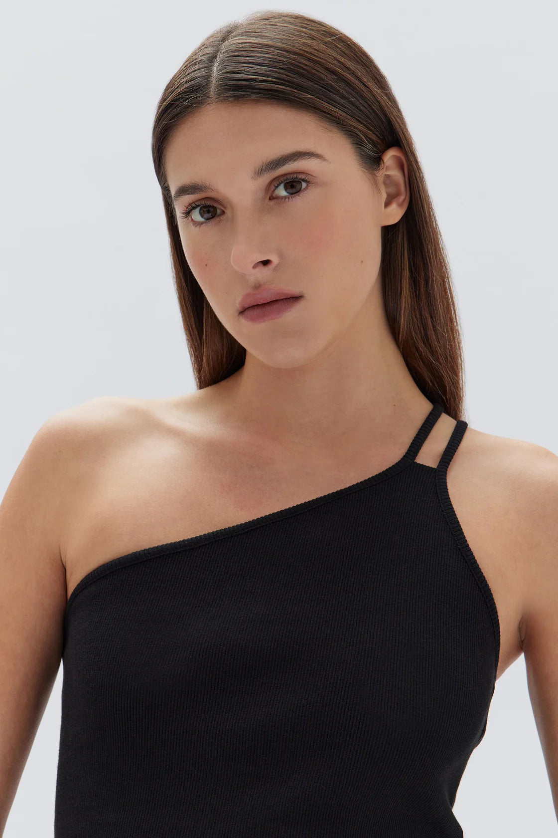 Mandy Asymmetric Top Black