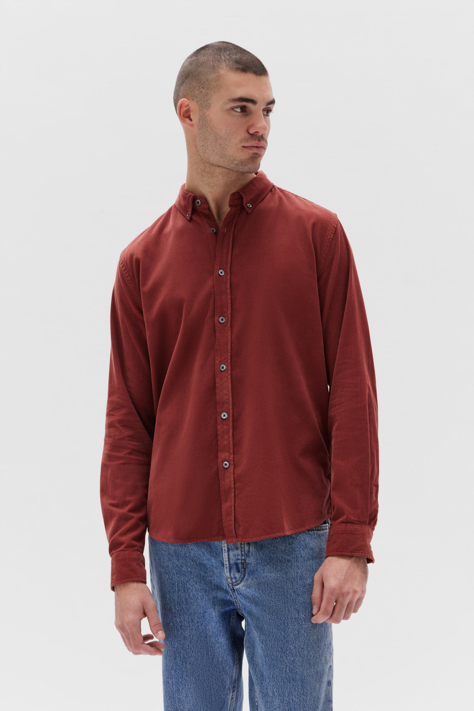 Mens Cord Shirt Sumac