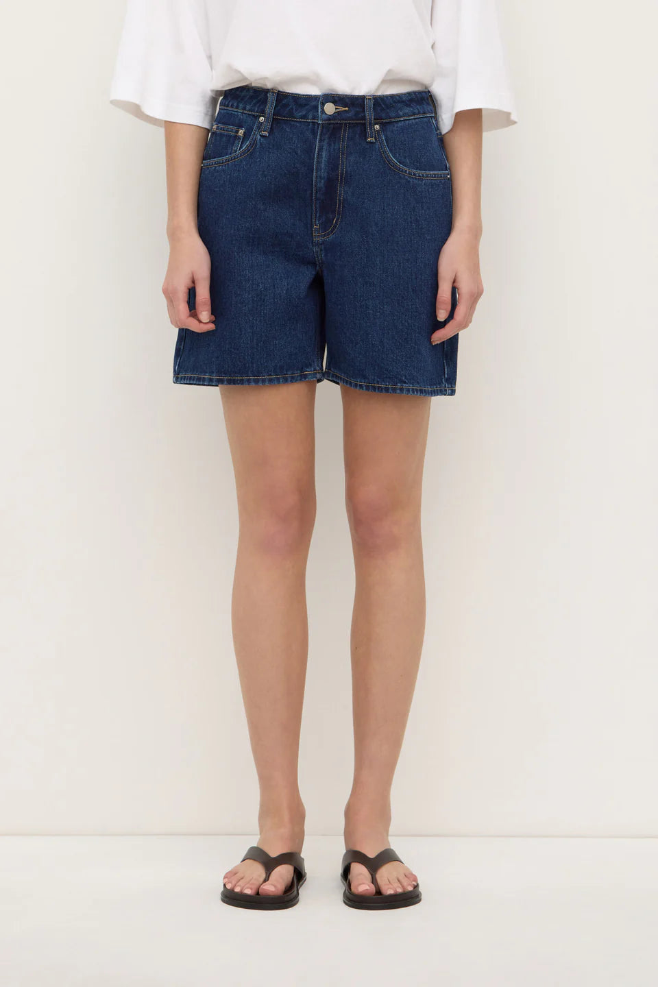Mid Rise Vintage Denim Short Heritage Blue