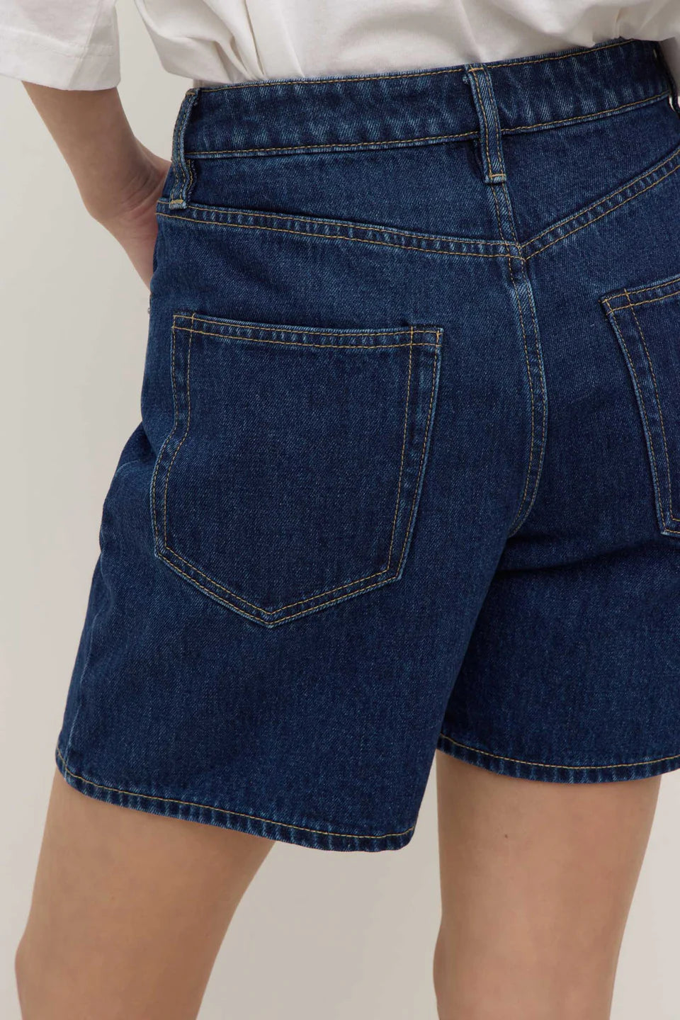 Mid Rise Vintage Denim Short Heritage Blue