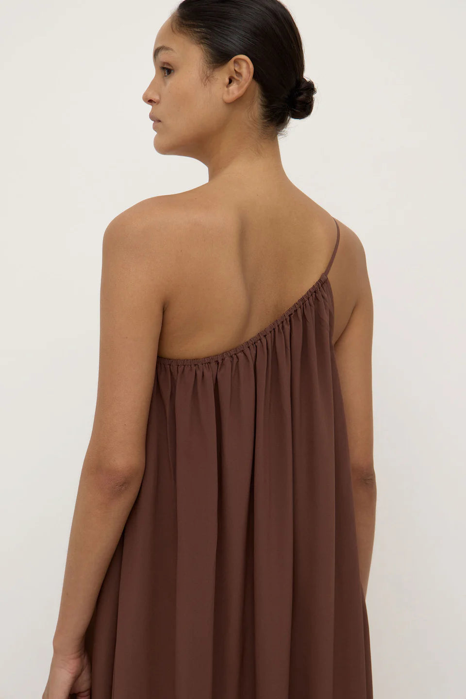 Mila Asymmetrical Maxi Espresso