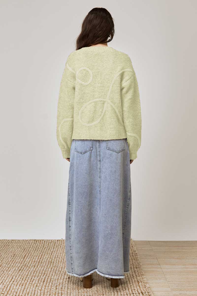 Motion Knit Jumper Green