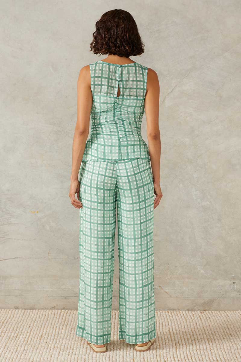 Seaside Pant Green Check