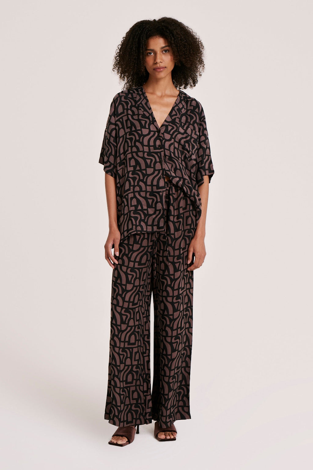 Yves Cupro Oversized Shirt Goya
