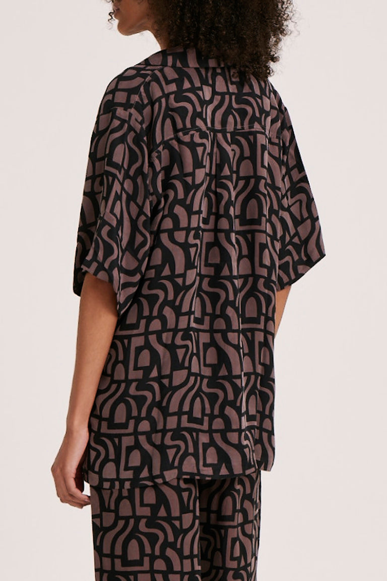 Yves Cupro Oversized Shirt Goya