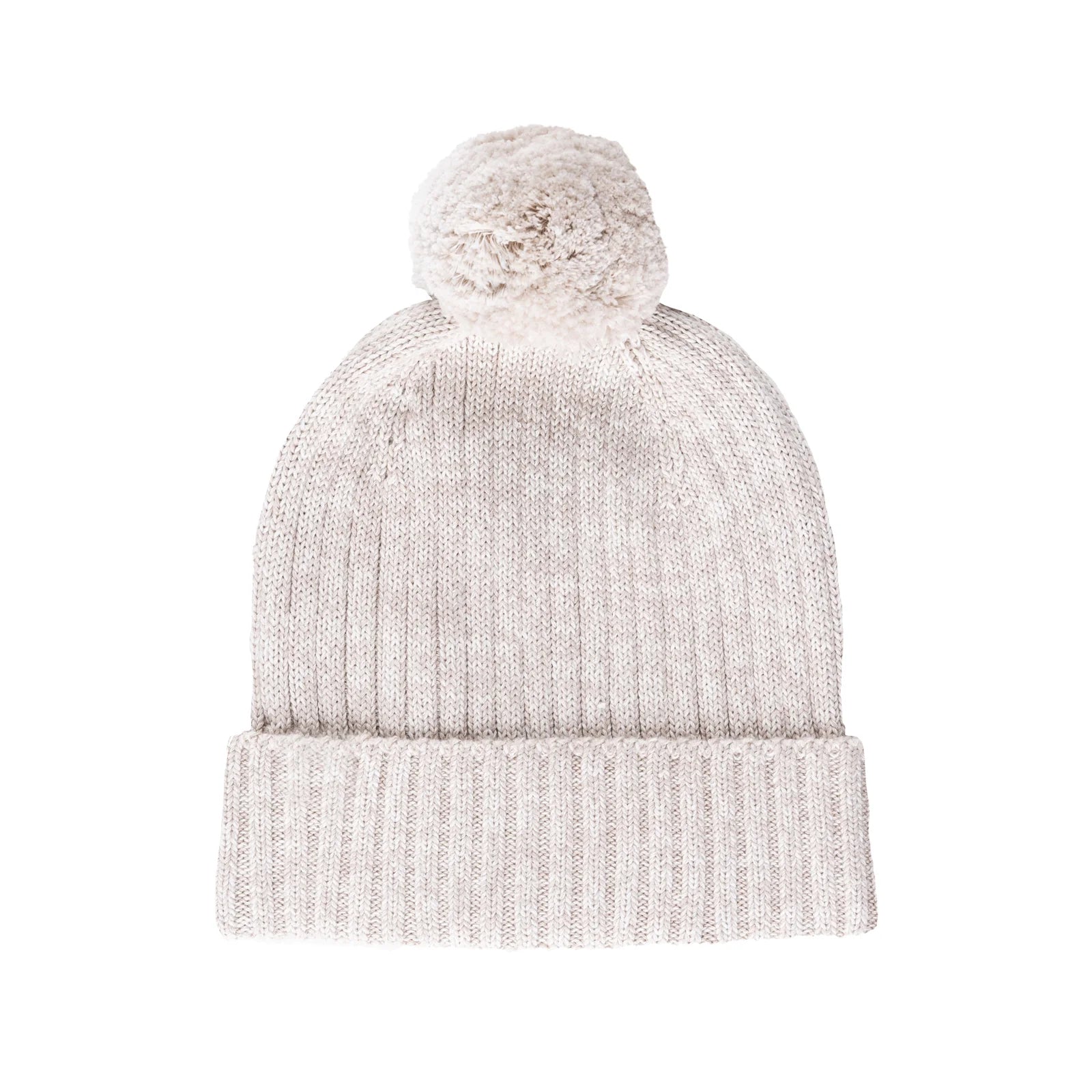 Chunky Rib Knit Beanie Oatmeal