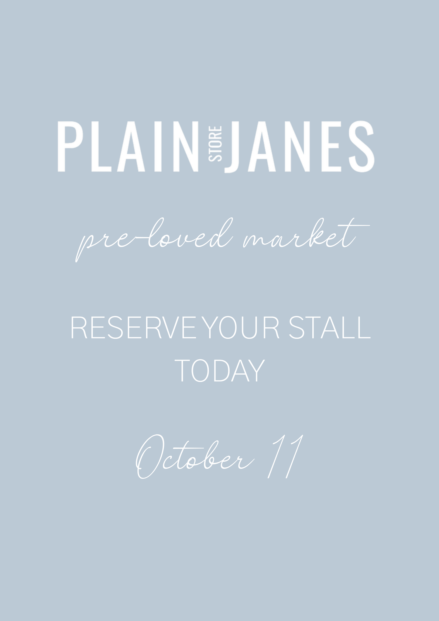 October Market Day Stall Holder