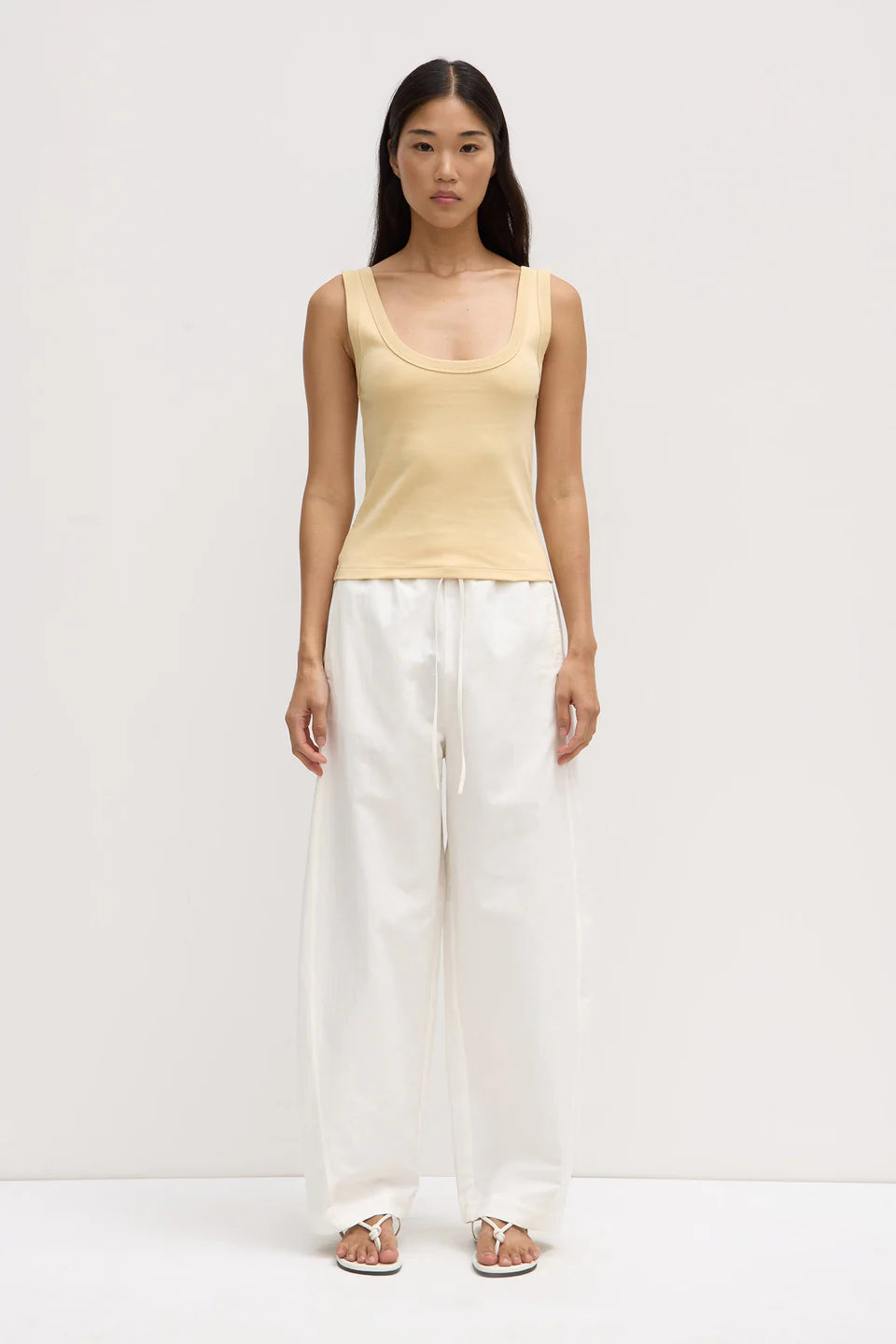Paulina Scoop Tank Chamomile