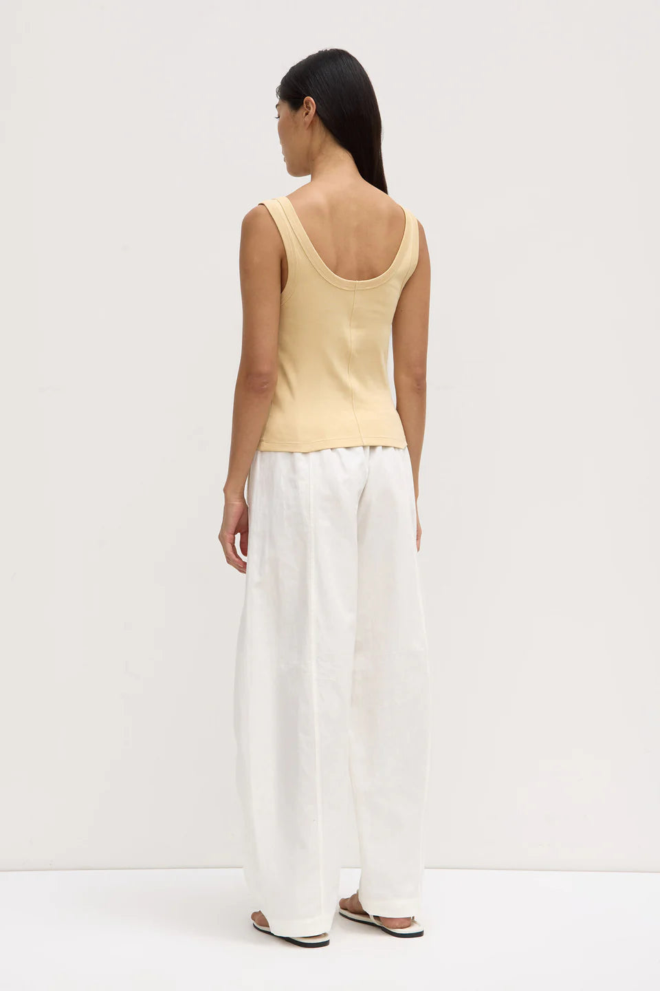 Paulina Scoop Tank Chamomile
