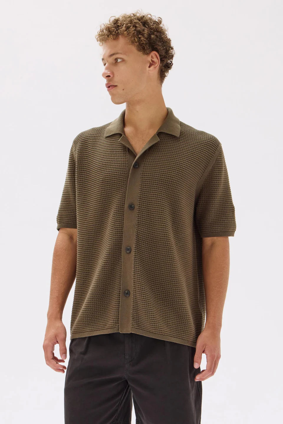 Peyton Knit Shirt Military