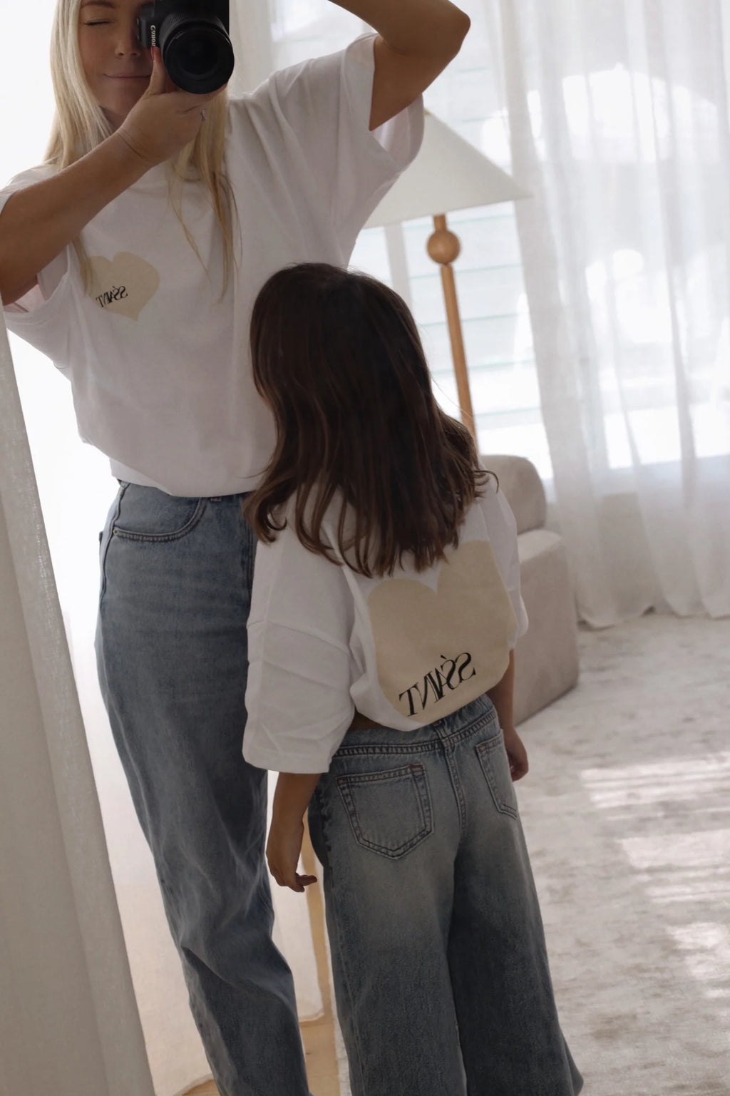 SŚAINT Kids Heart Tee Cream