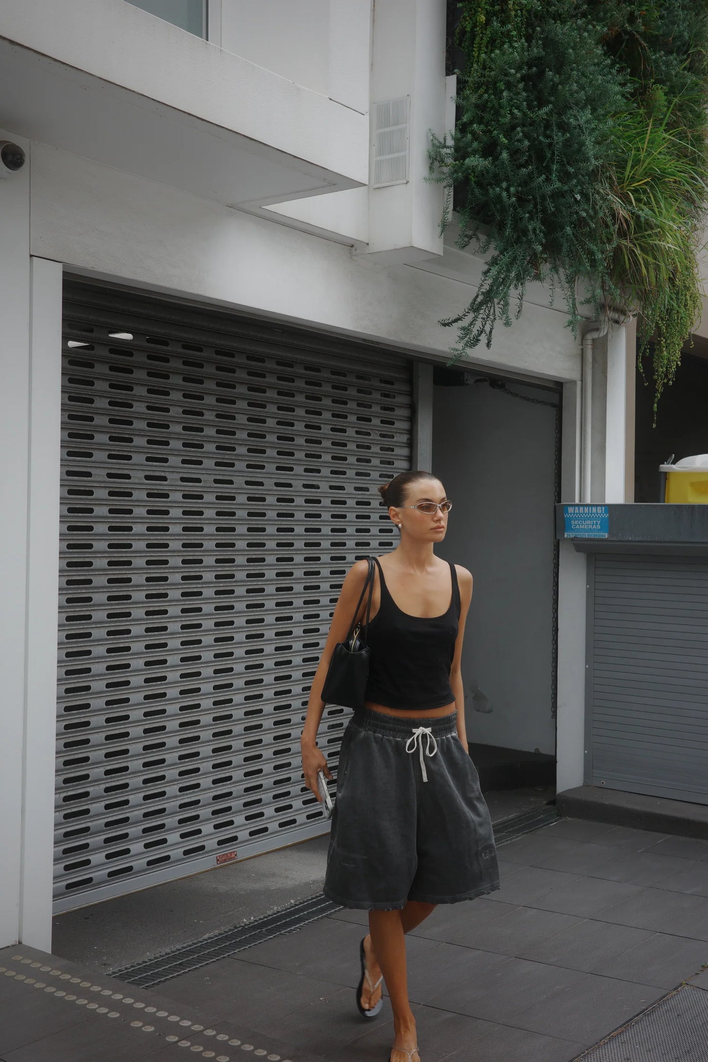 Distressed Lounge Shorts Grey