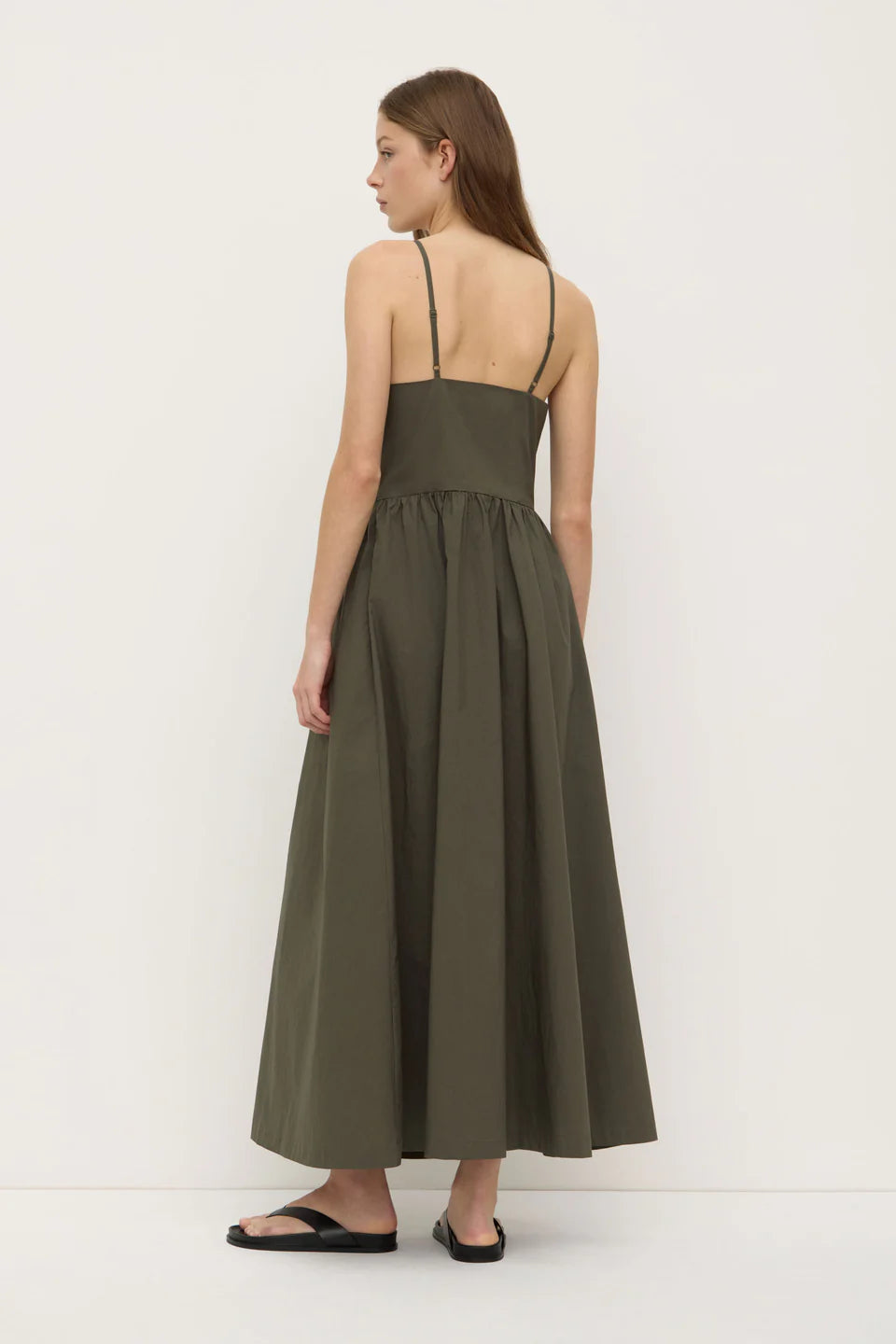 Posie Midi Dress Moss