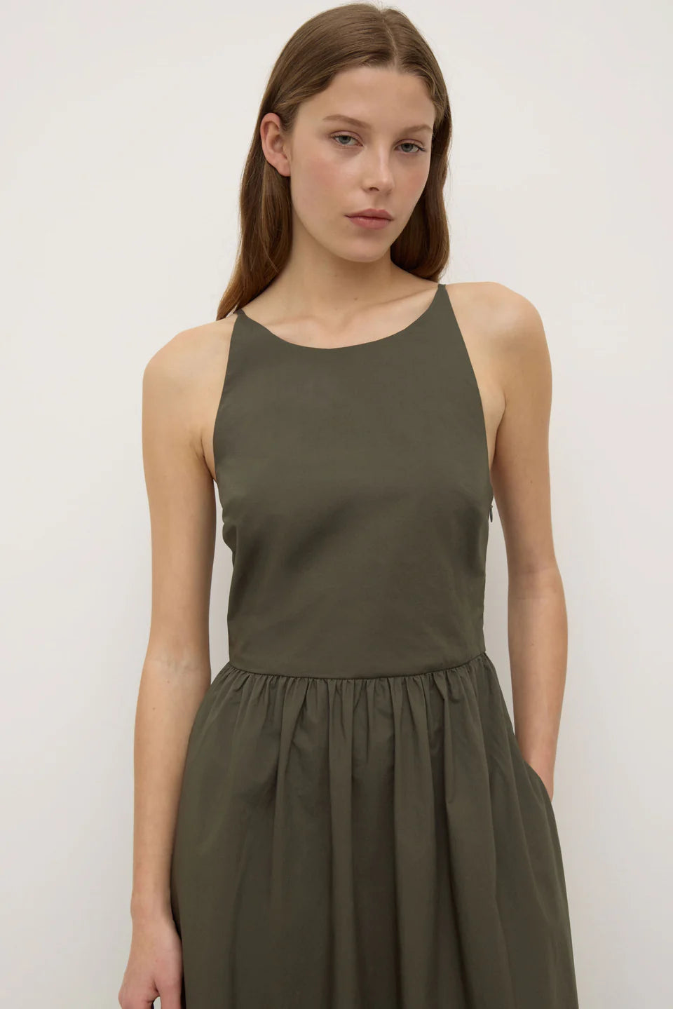 Posie Midi Dress Moss
