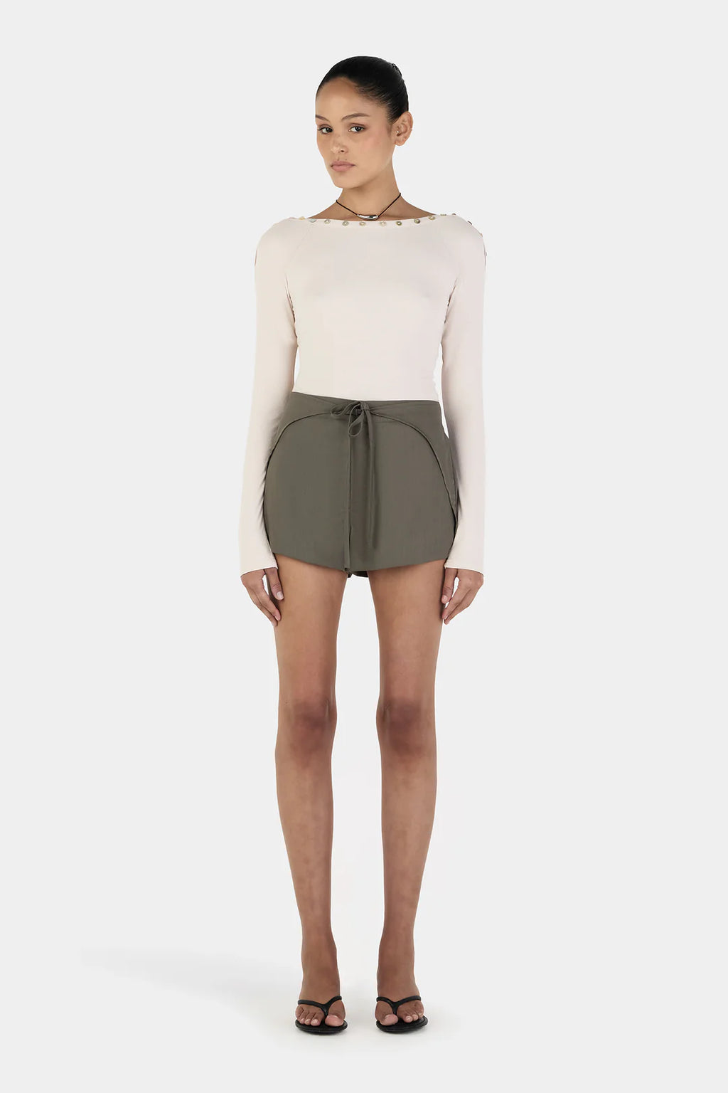 Quinn Long Sleeve Top Cream
