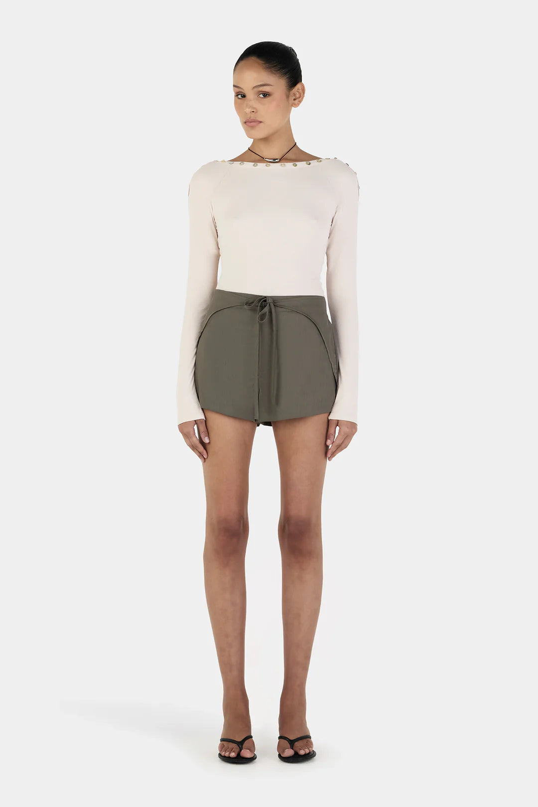 Quinn Long Sleeve Top Cream