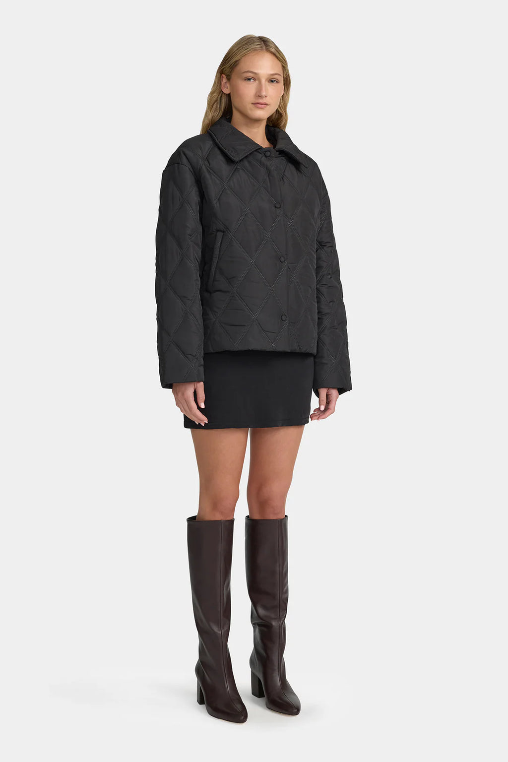 Quinton Quilted Jacket BLK