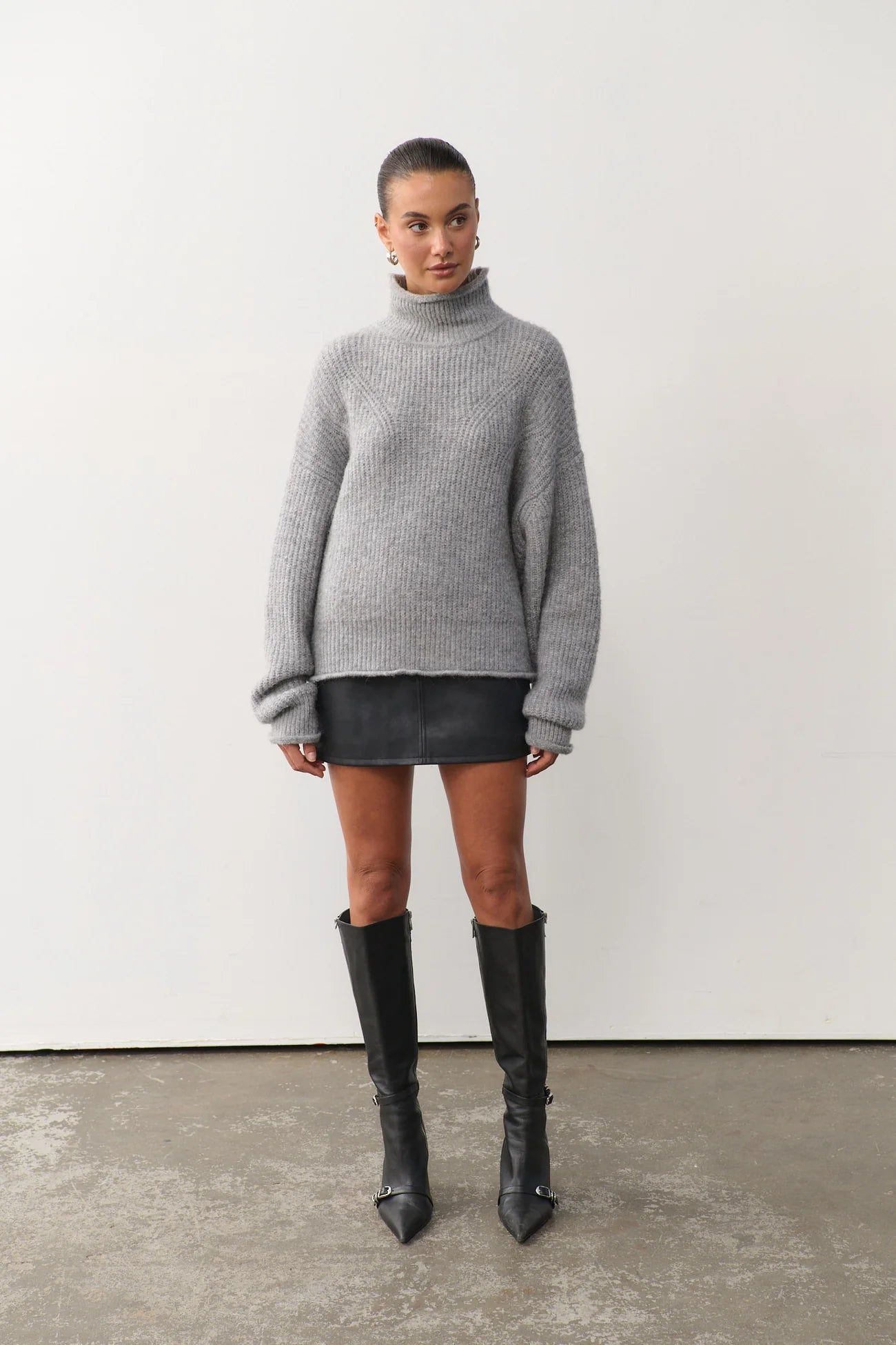 Florence Turtleneck Charcoal