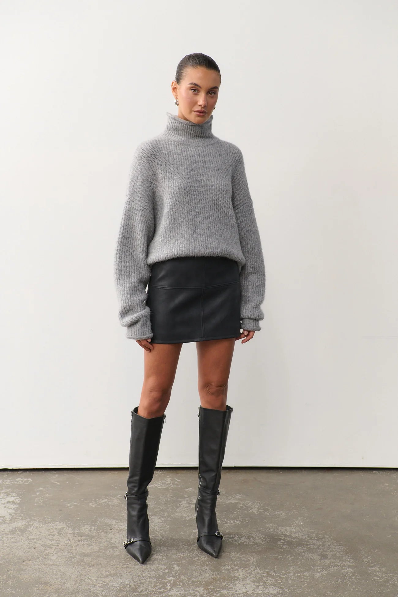 Florence Turtleneck Charcoal