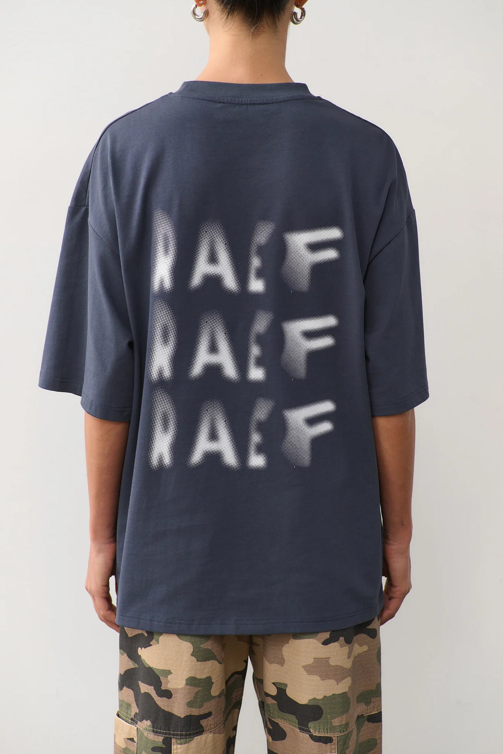 Blurred Raef Tee Washed Black