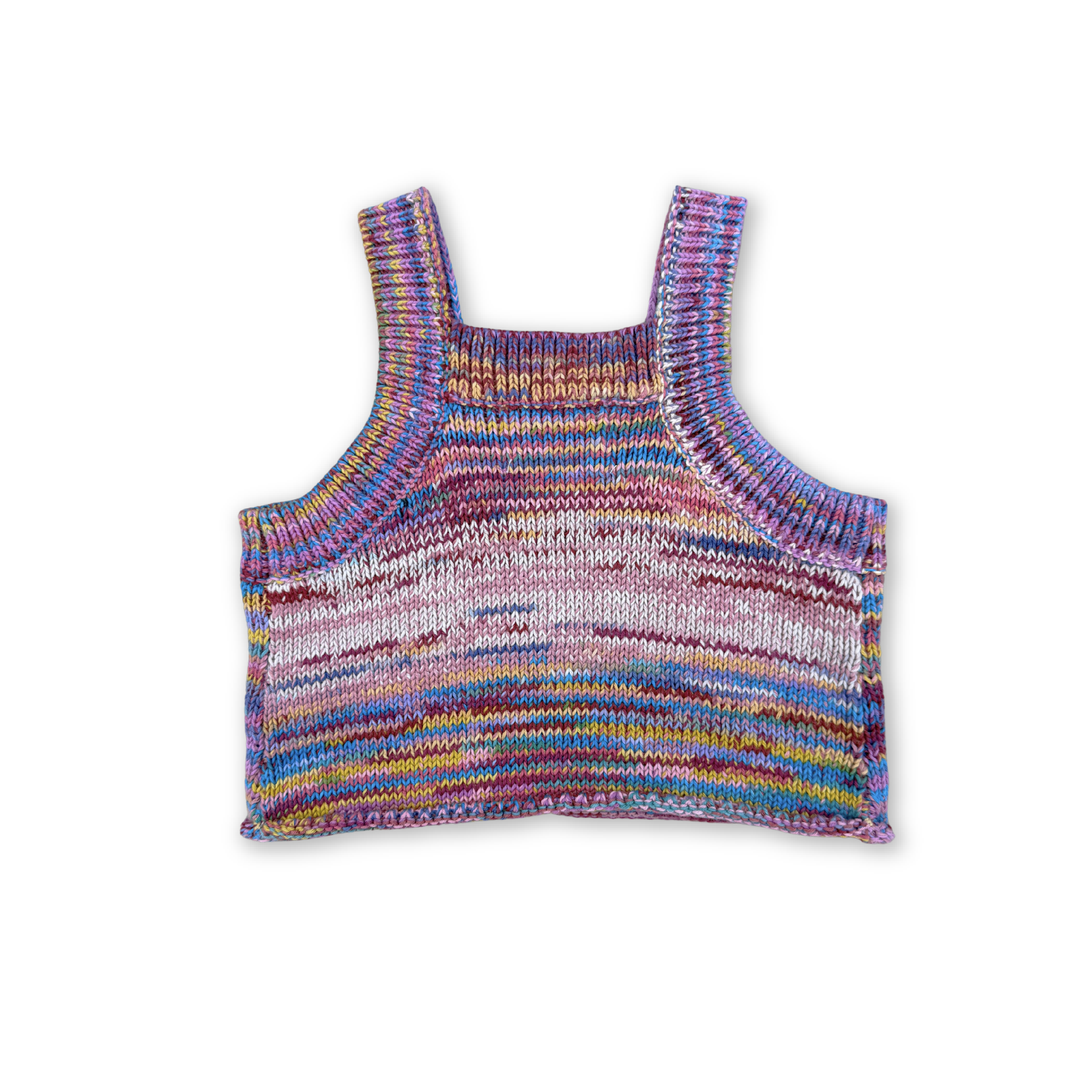Knitted Singlet Top Rainbow