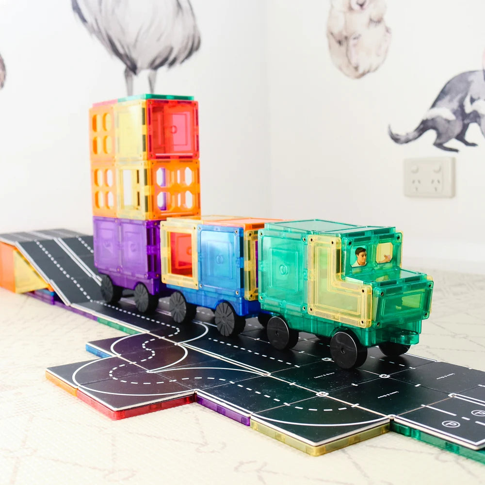 Magnetic Tile Topper Roads
