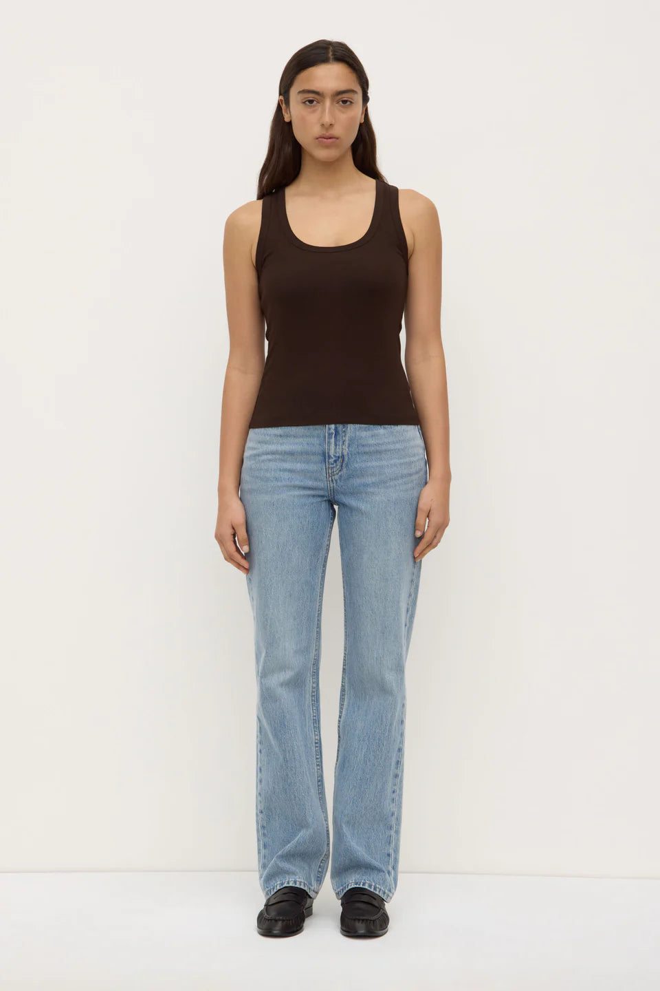 Robyn Scoop Neck Tank Ganache