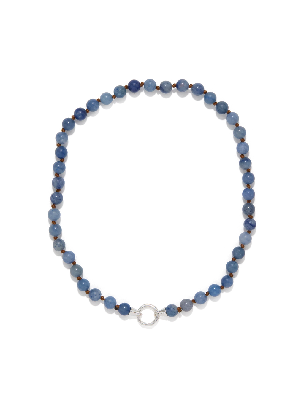 Eve Necklace Blue Aventurine Silver