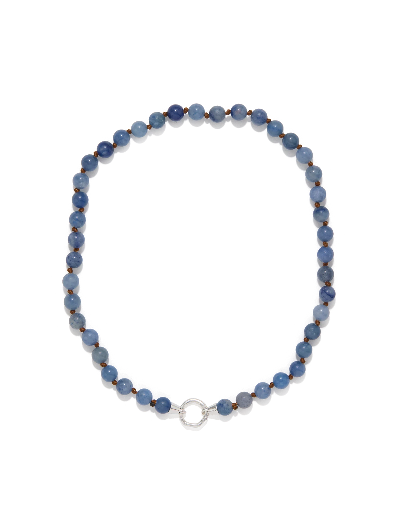 Eve Necklace Blue Aventurine Silver