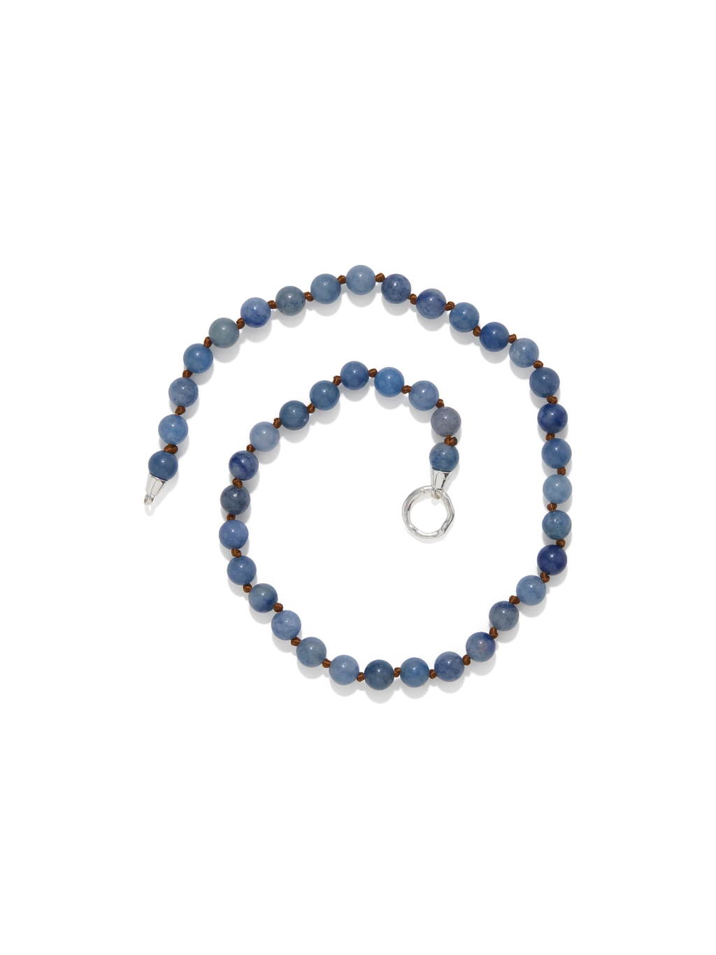 Eve Necklace Blue Aventurine Silver