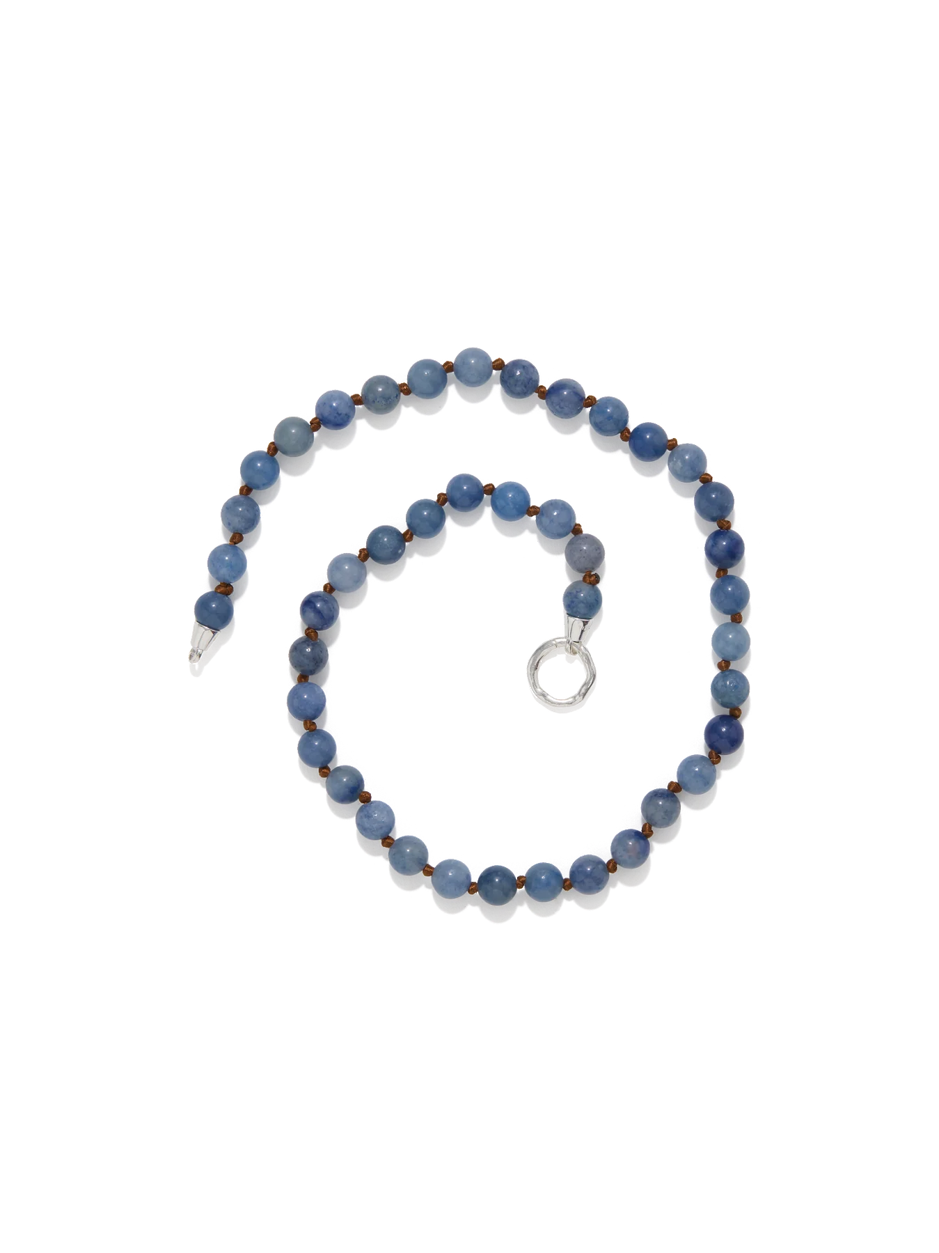Eve Necklace Blue Aventurine Silver
