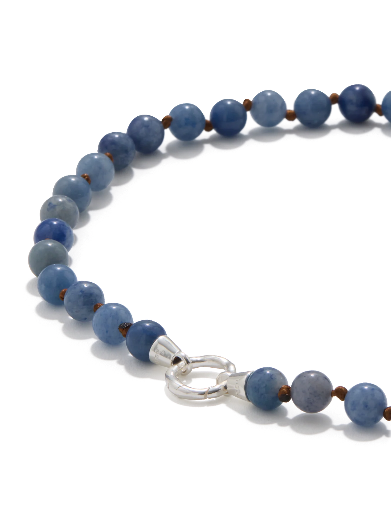 Eve Necklace Blue Aventurine Silver