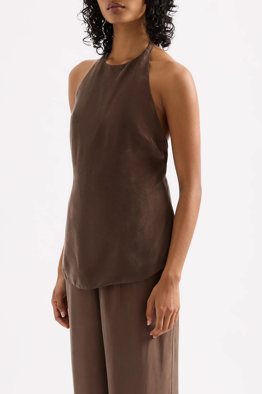 Linnea Cupro Top Clove