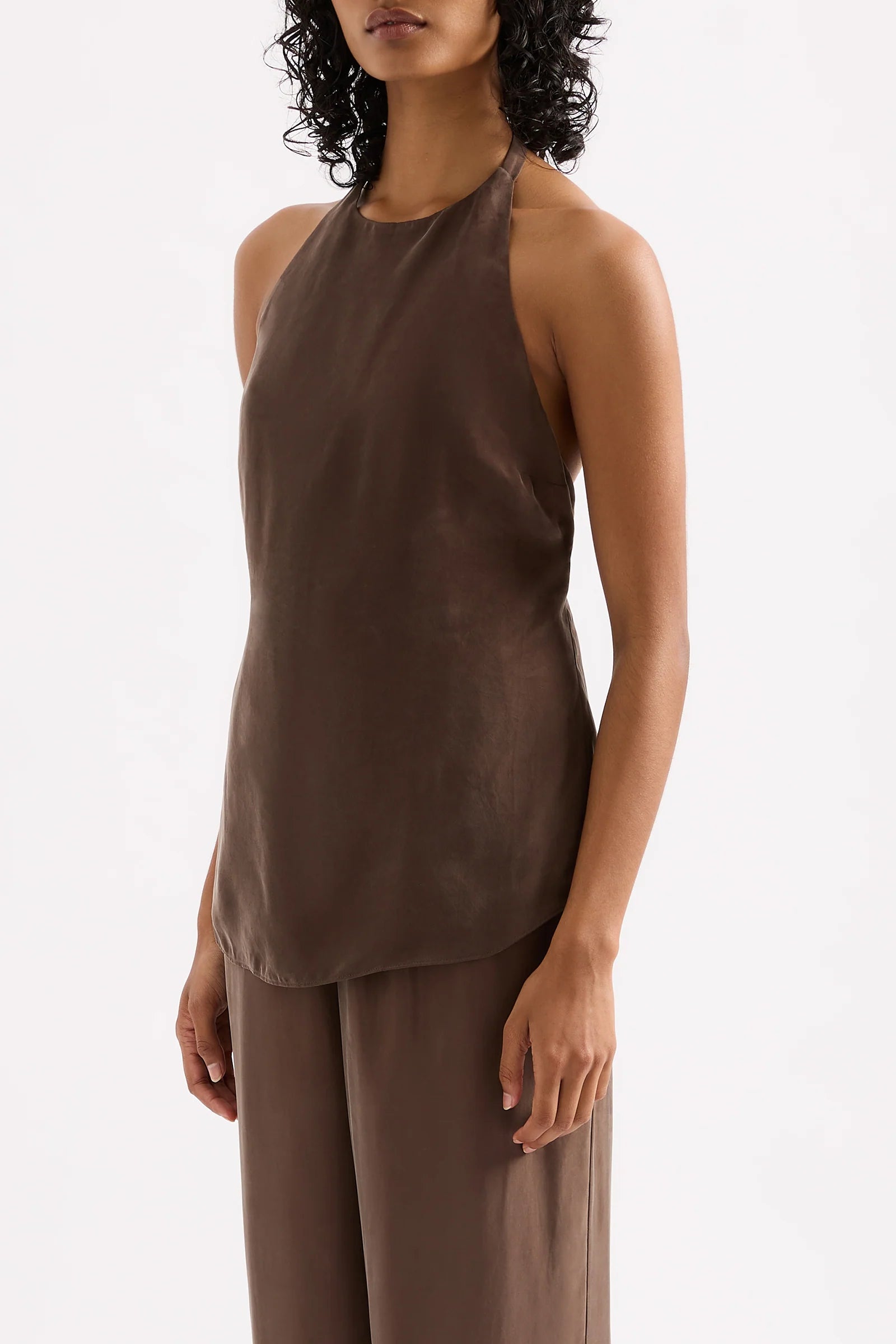 Linnea Cupro Top Clove