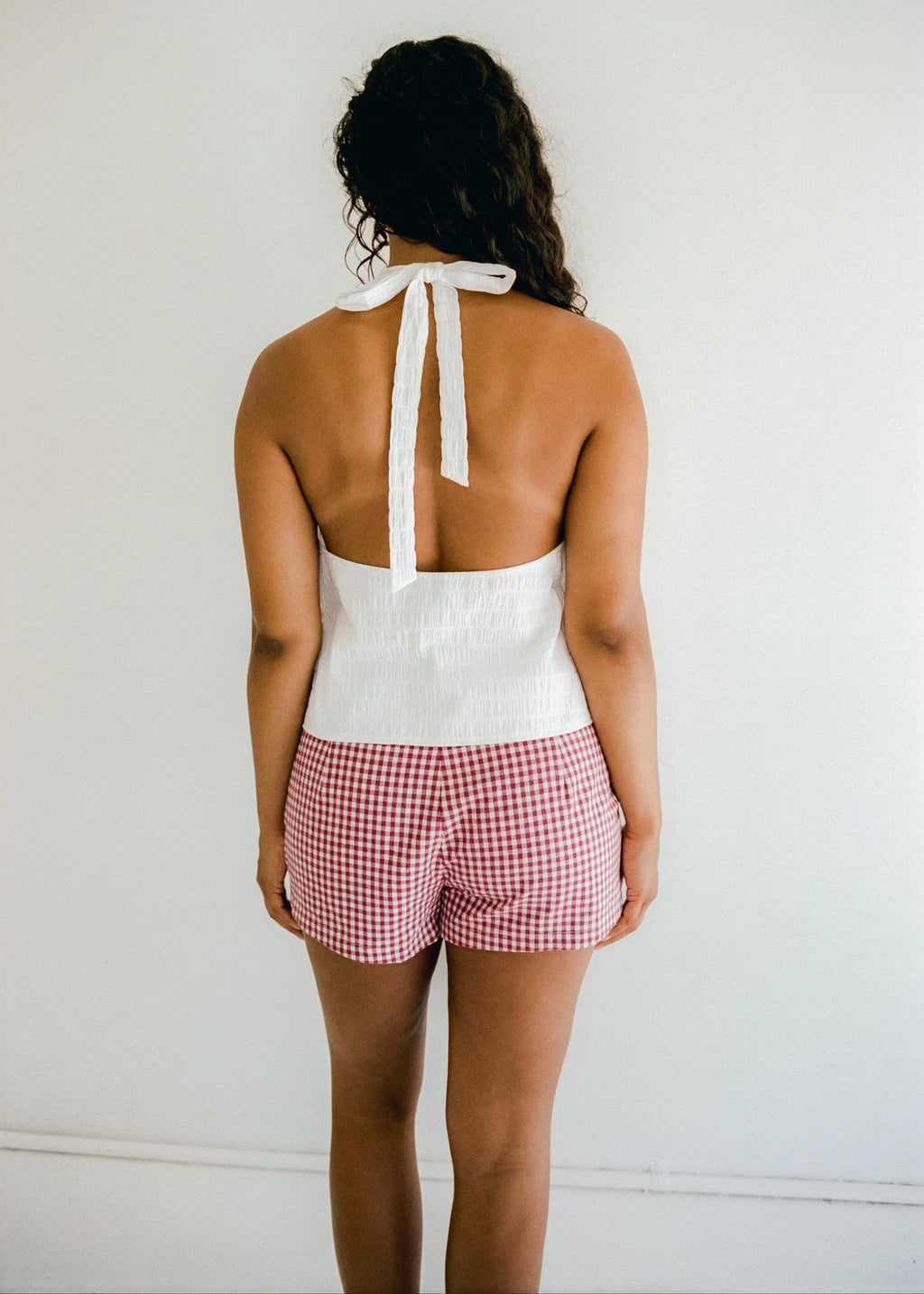 Georgie Halter Top Blanc