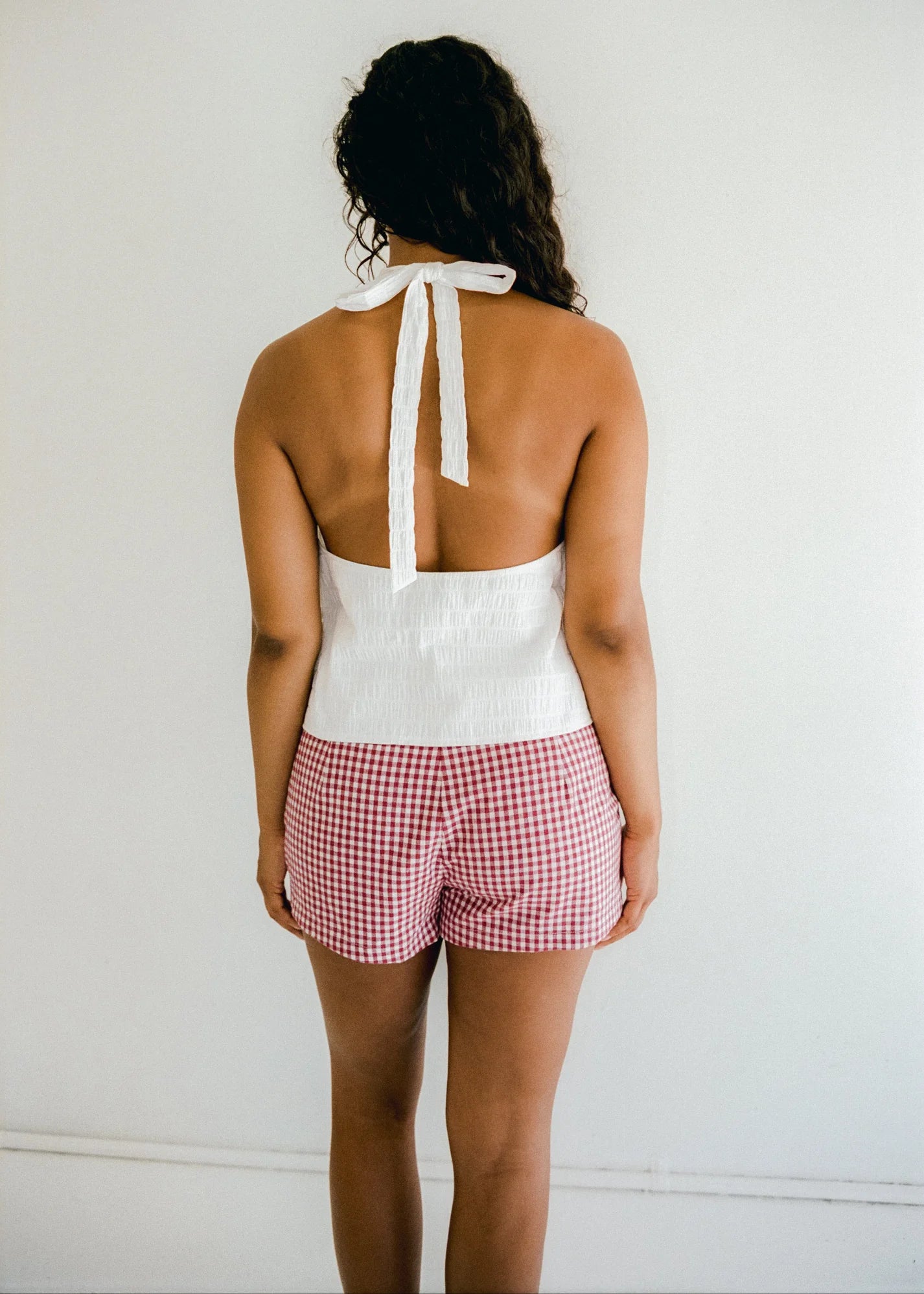 Georgie Halter Top Blanc